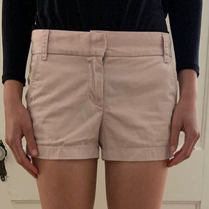 Blush-colored J. Crew Chino shorts